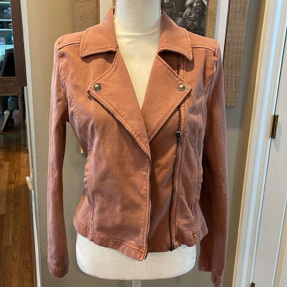Evereve Marrakech Salmon Motorcycle Jacket - Picture 1 of 9